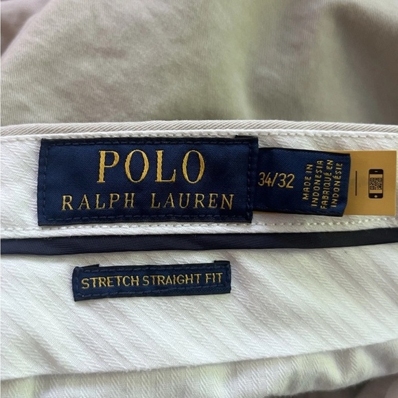 Polo Ralph Lauren Men's Light Khaki Chinos stretch straight fit 34x32 - Picture 3 of 3